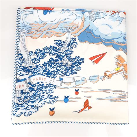 hermes sur mon nuage|Hermès Multicolor Silk Sur Mon Nuage Scarf 90 And Sous Le .